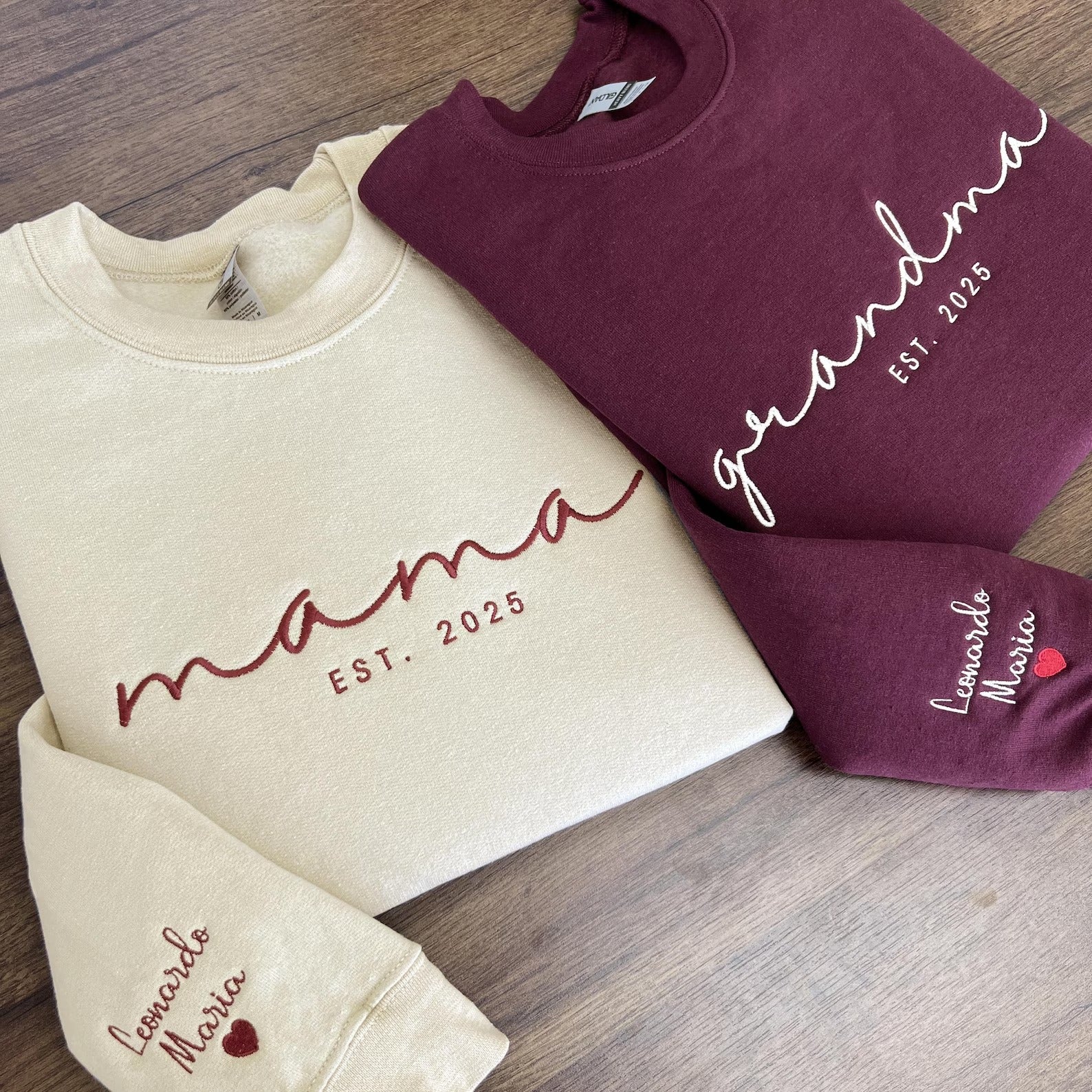 custom-embroidered-mama-est-year-sweatshirt-name-on-sleeve-with-heart-grandma-shirt-with-date-gift-for-new-mom-mothers-day-gift