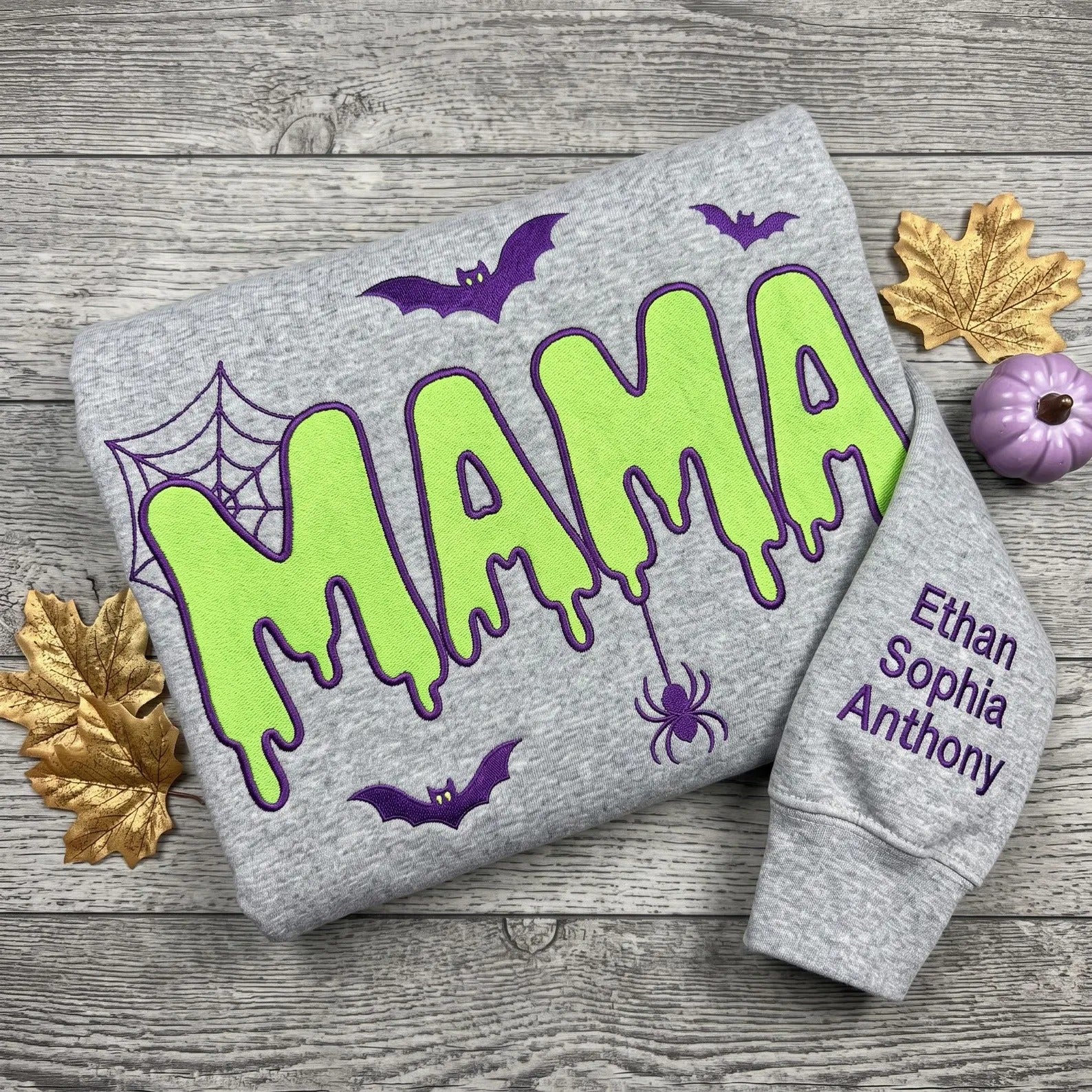 personalized-halloween-mama-embroidery-sweatshirt-custom-name-embroidery-quarter-zip-sweater