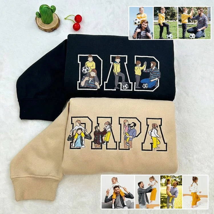 custom-photo-portrait-embroidery-sweatshirt-t-shirt-fathers-day-gift-for-dad
