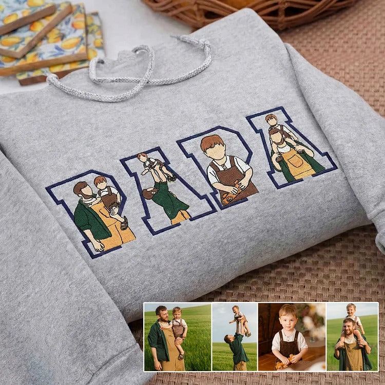 custom-photo-portrait-embroidery-sweatshirt-t-shirt-fathers-day-gift-for-dad