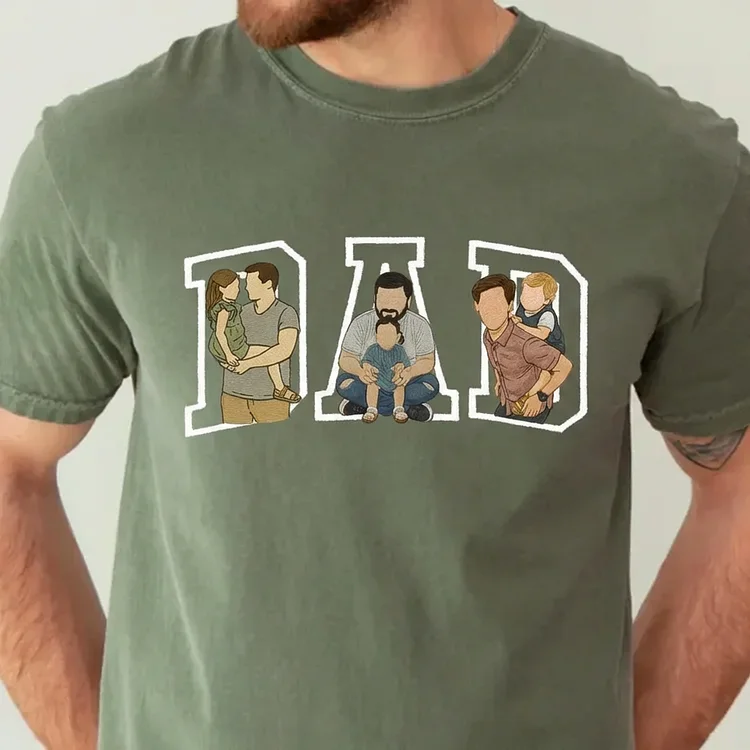 custom-photo-portrait-embroidery-sweatshirt-t-shirt-fathers-day-gift-for-dad