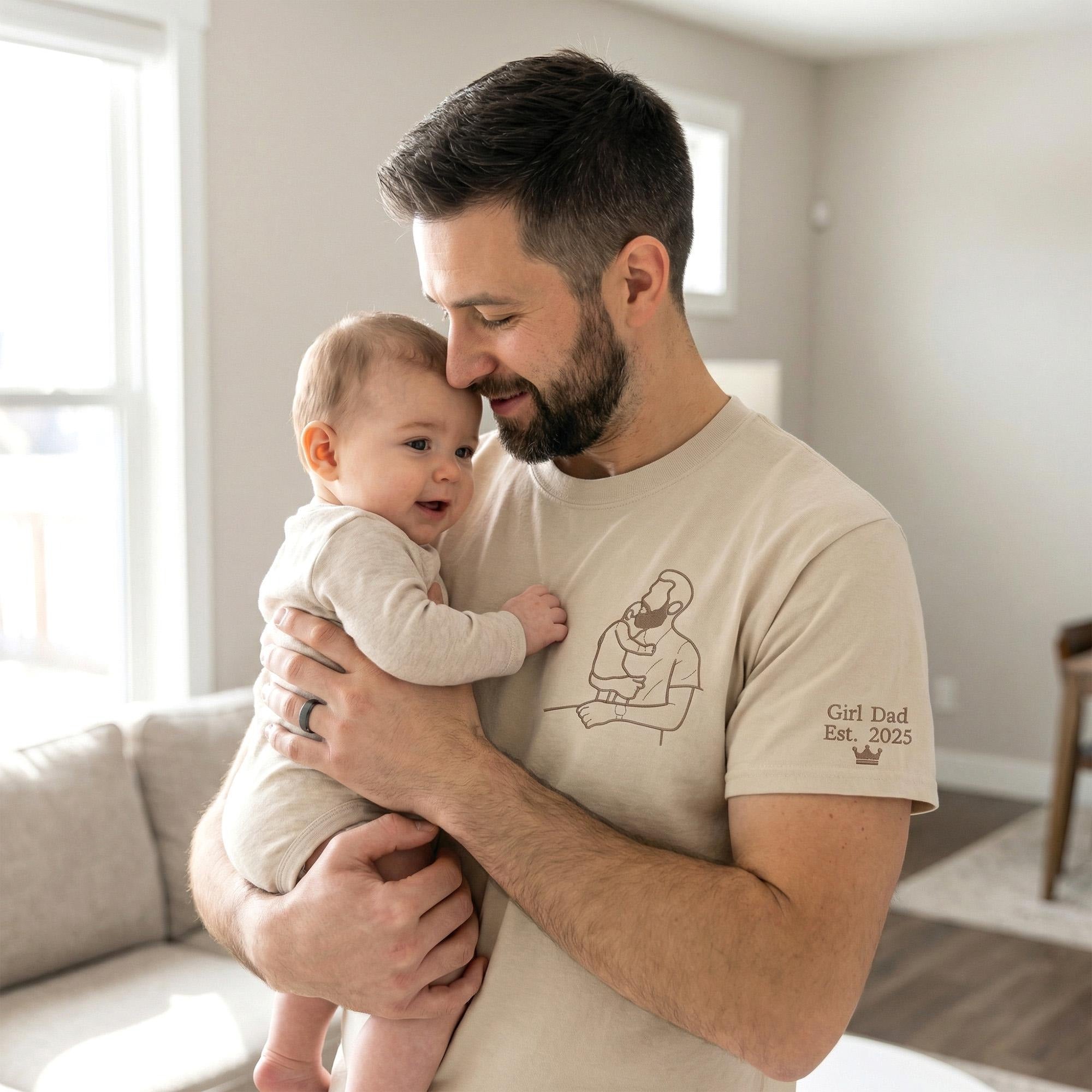 custom-dad-photo-shirt-embroidered-dad-kids-portrait-personalized-fathers-day-gift