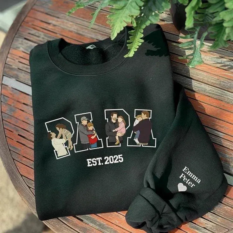 custom-photo-portrait-embroidery-sweatshirt-t-shirt-fathers-day-gift-for-dad