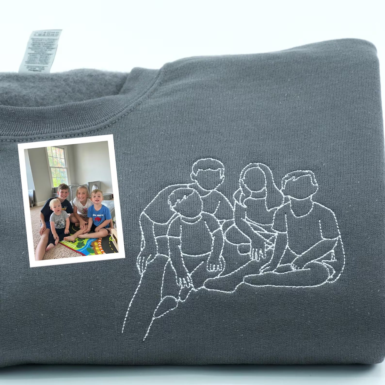 custom-parent-child-photo-outline-embroidered-sweatshirt-surprise-mothers-day-gift