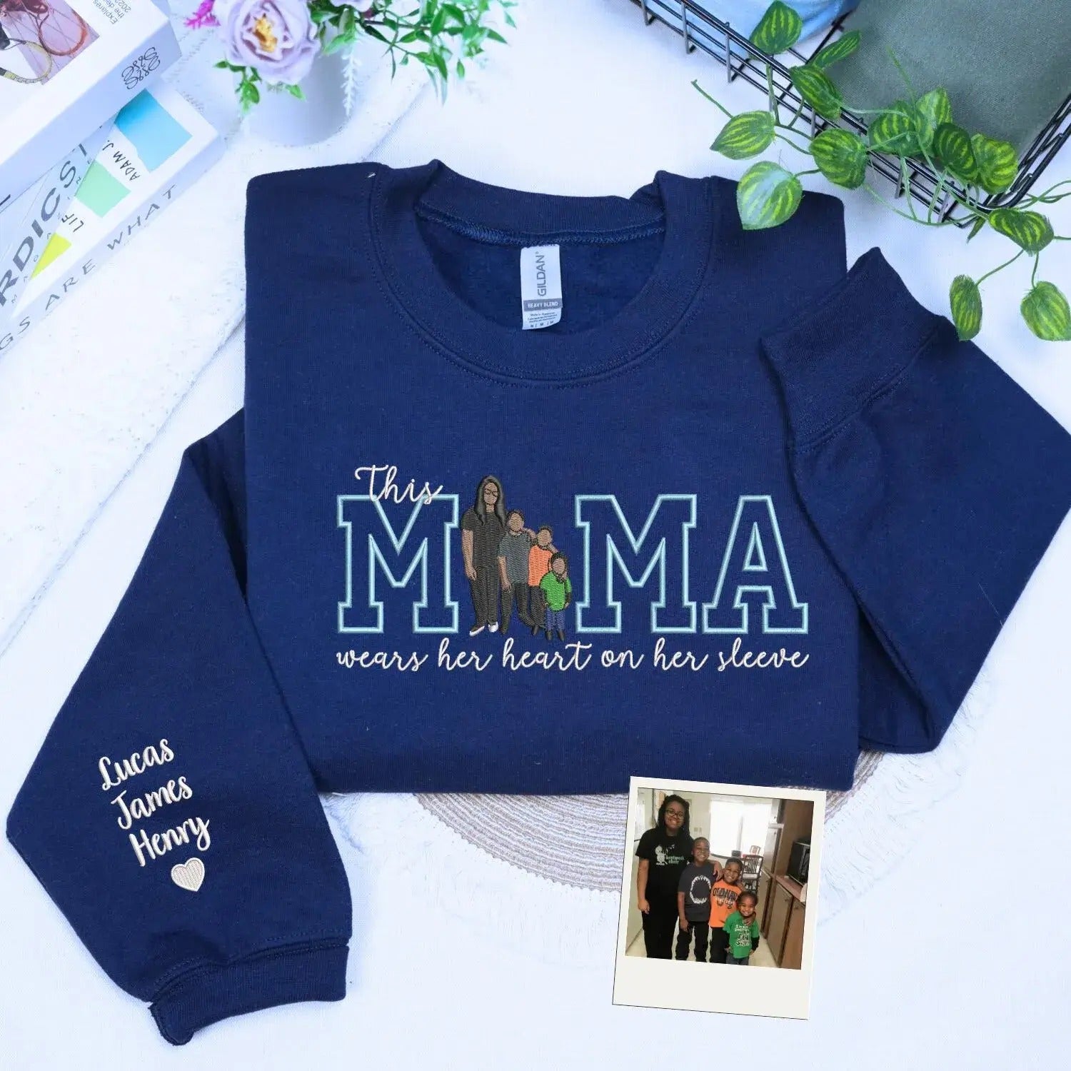 custom-this-mama-wears-her-heart-on-her-sleeve-photo-embroidered-sweatshirt-mothers-day-gift