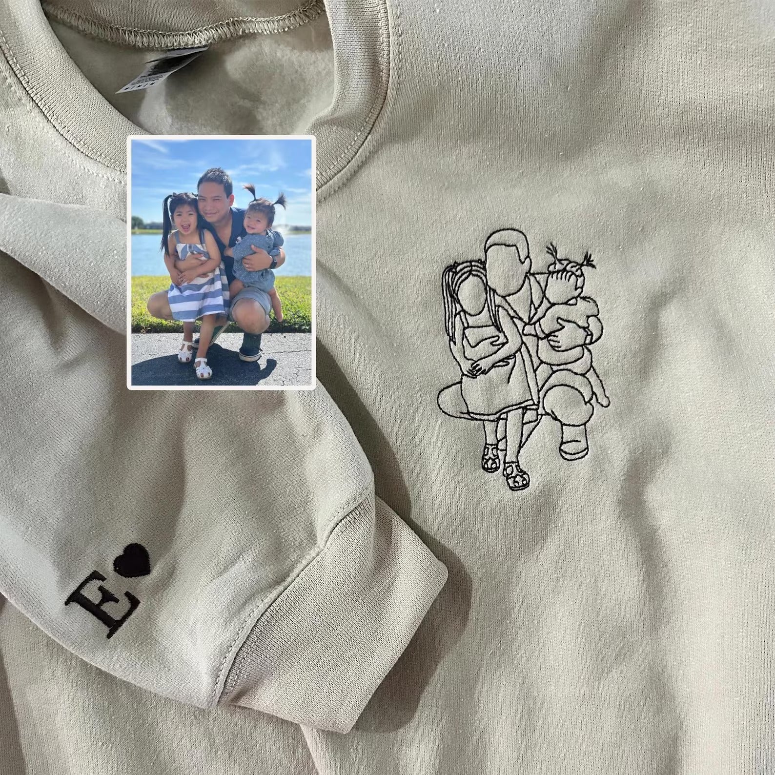 custom-parent-child-photo-outline-embroidered-sweatshirt-surprise-mothers-day-gift