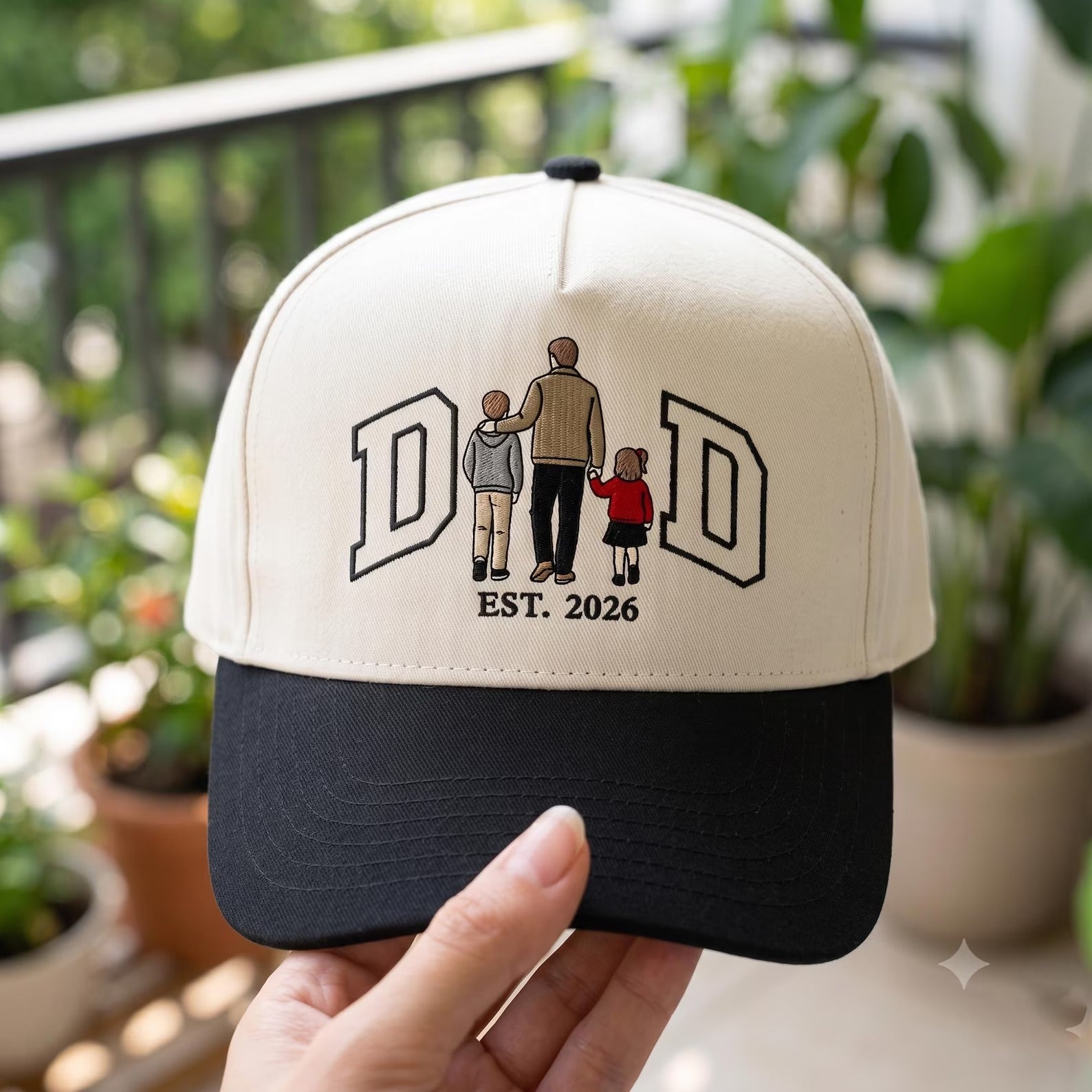 personalized-dad-trucker-hat-family-portrait-embroidery-custom-dad-photo-hat-gift-for-dad
