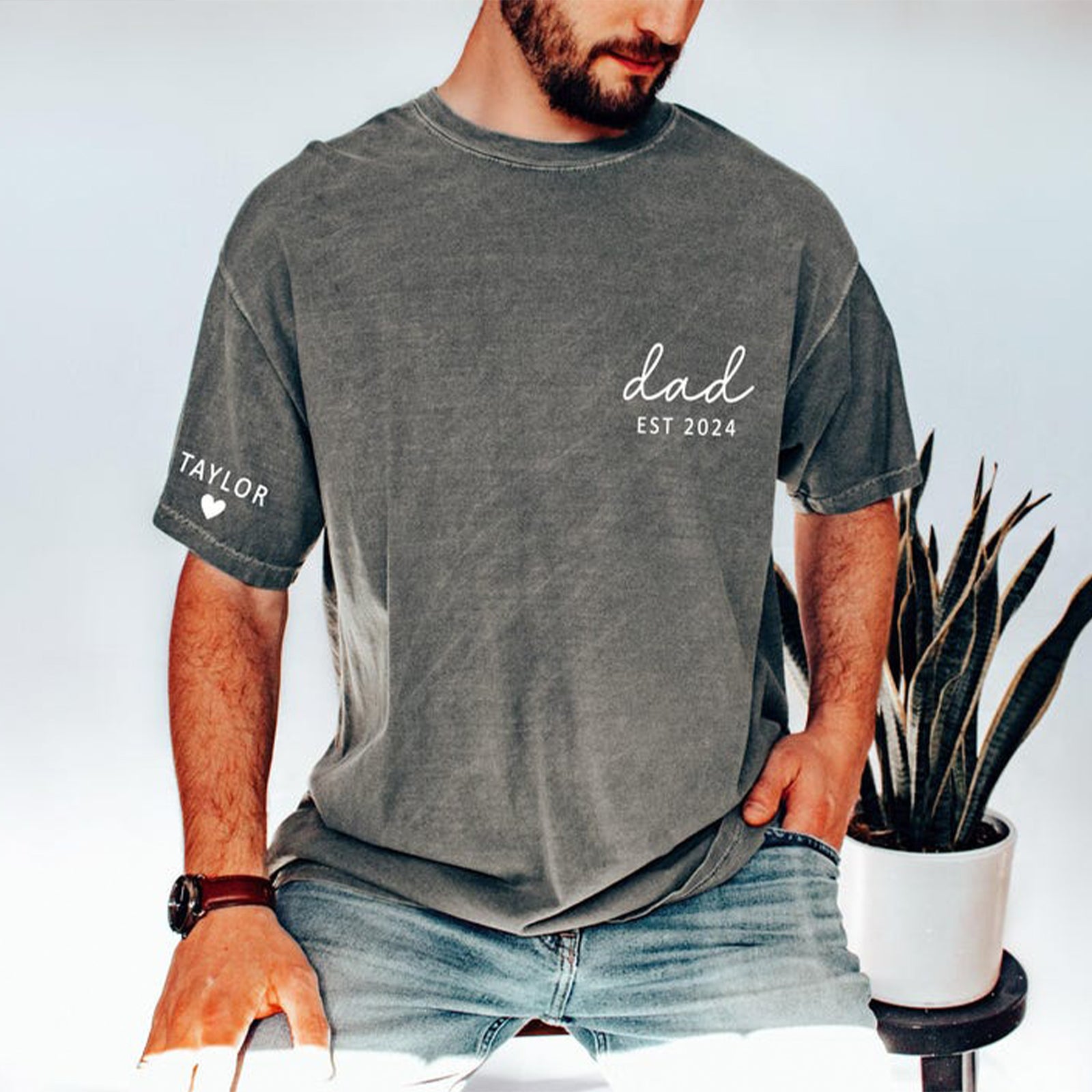 custom-dad-est-year-t-shirt-with-names-on-sleeve-fathers-day-gift