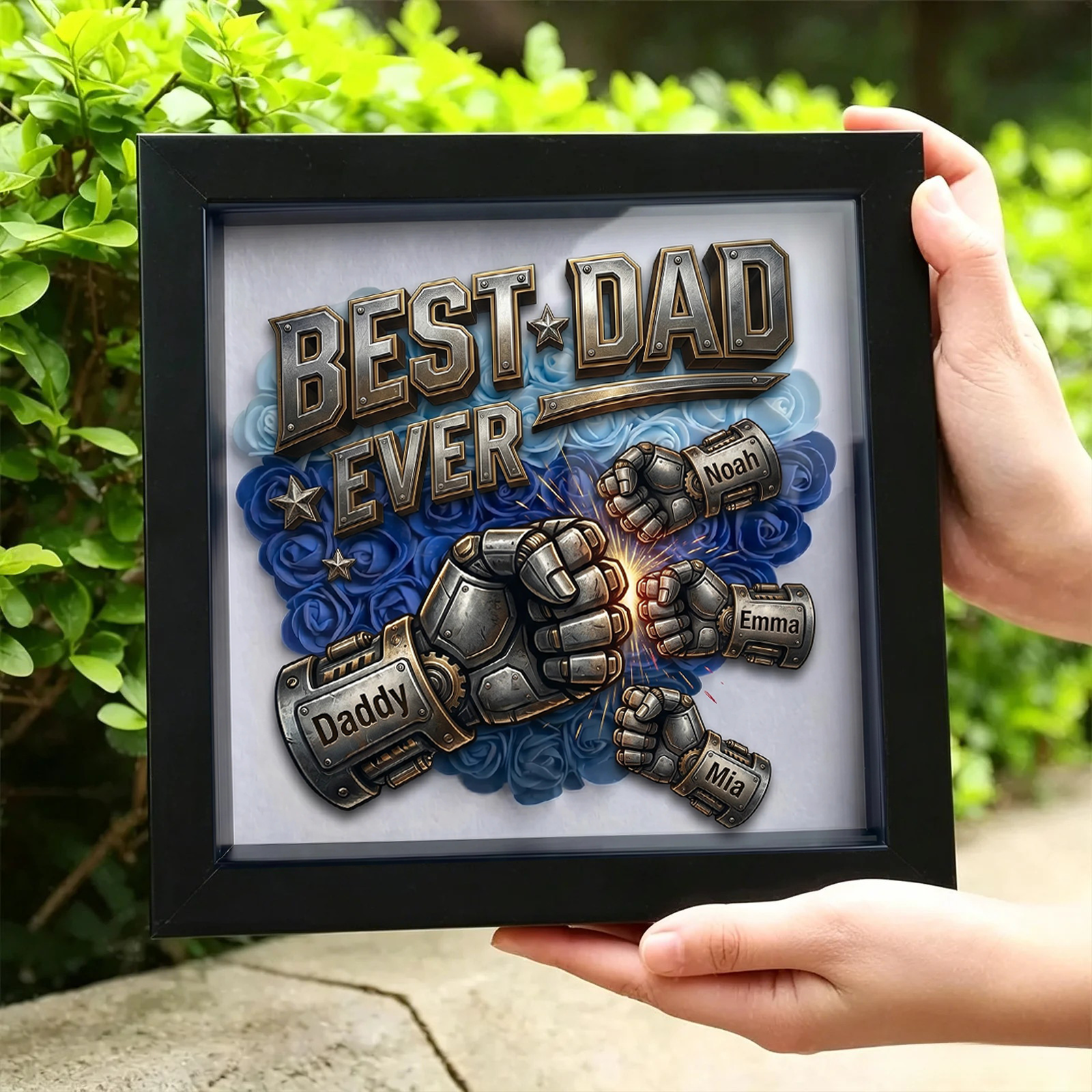 personalized-mechanical-armored-fist-best-dad-ever-shadow-box-unique-fathers-day-gift