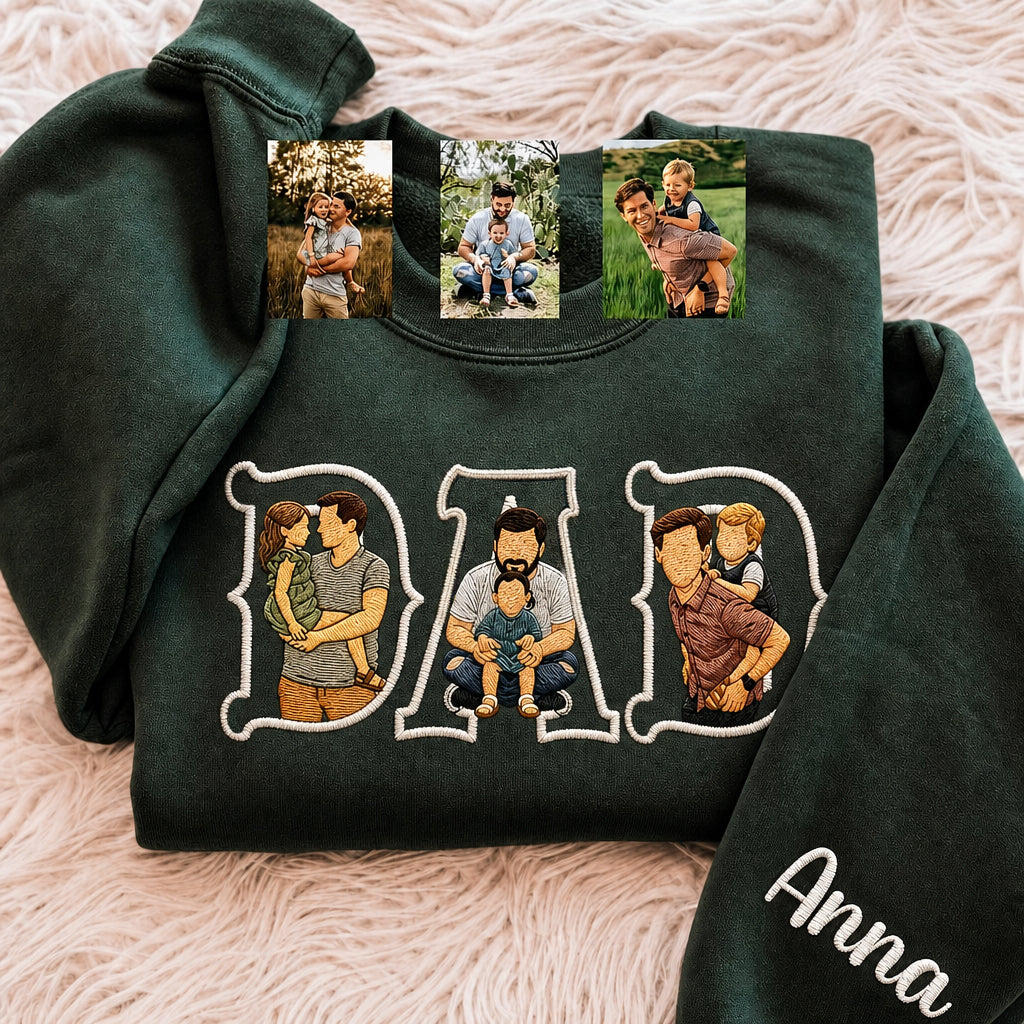 personalized-photo-portrait-vintage-western-embroidery-sweatshirt-t-shirt-fathers-day-gift
